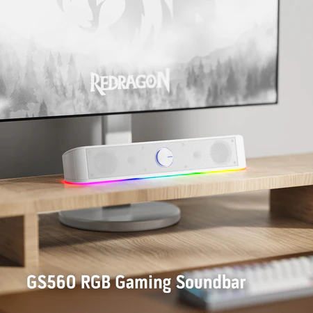 Redragon GS560 Adiemus Gaming Speaker - White Redragon GS560 Adiemus Gaming Speaker - White